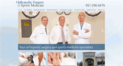 Desktop Screenshot of orthopedicsurgeryandsportsmed.com