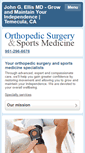 Mobile Screenshot of orthopedicsurgeryandsportsmed.com